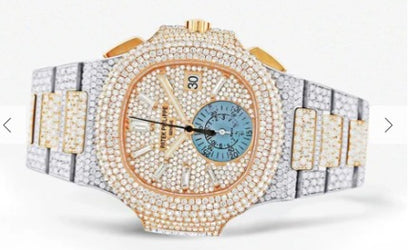 Diamond Patek Philippe Nautilus | Two Tone