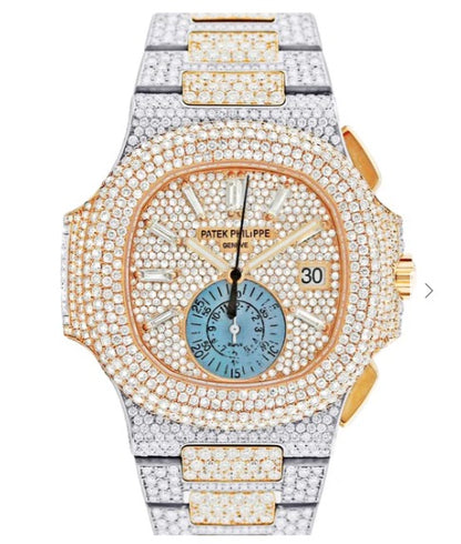Diamond Patek Philippe Nautilus | Two Tone