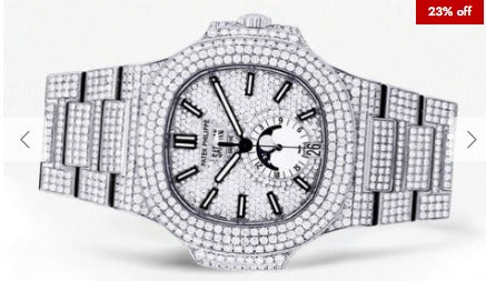 Diamond Patek Philippe Nautilus | Stainless Steel