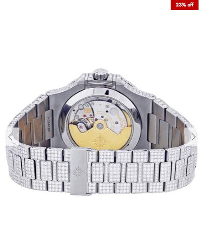 Diamond Patek Philippe Nautilus | Stainless Steel