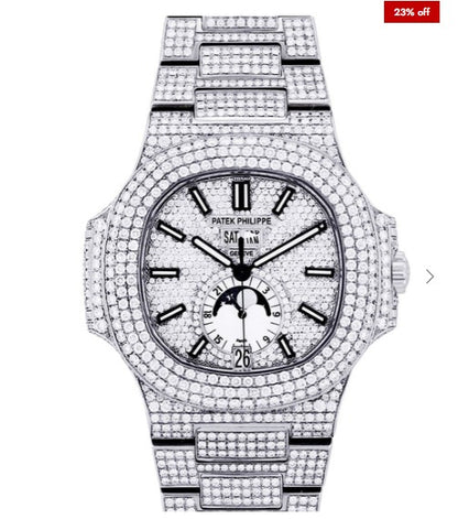 Diamond Patek Philippe Nautilus | Stainless Steel