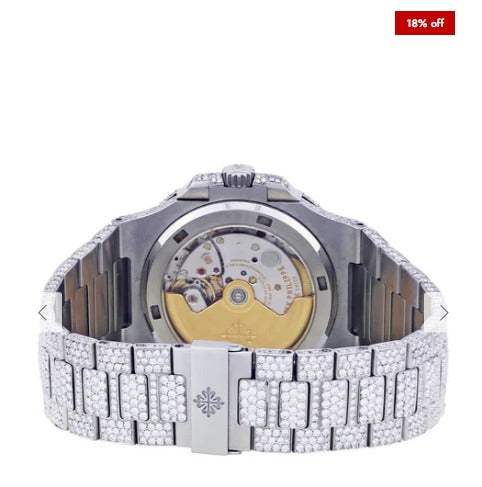 Diamond Patek Philippe Nautilus | Stainless Steel