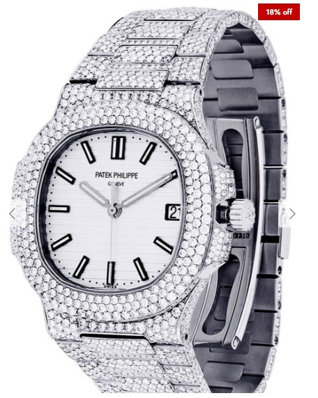 Diamond Patek Philippe Nautilus | Stainless Steel