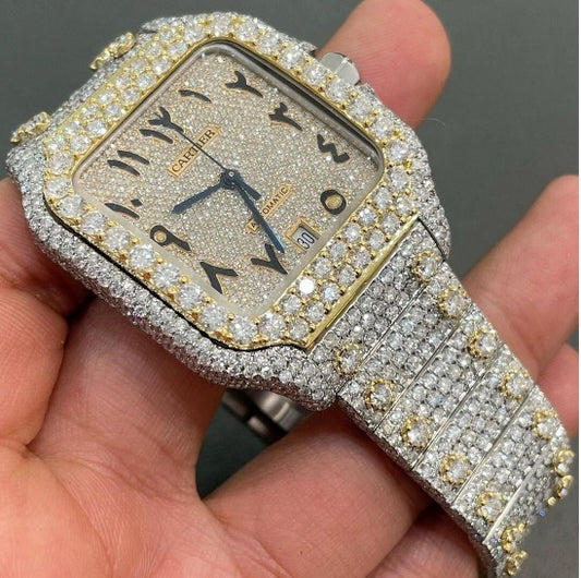 cartier watch moissanite watch vvs d color pass diamond tester