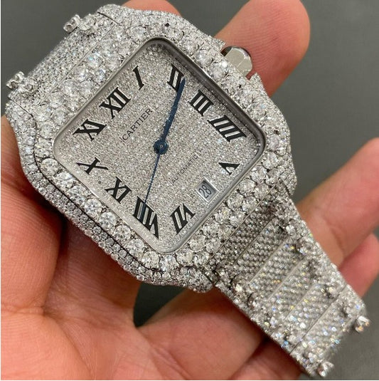 cartier watch moissanite watch vvs d color pass diamond tester