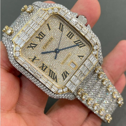cartier watch moissanite watch vvs d color pass diamond tester