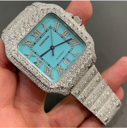 cartier watch moissanite watch vvs d color pass diamond tester