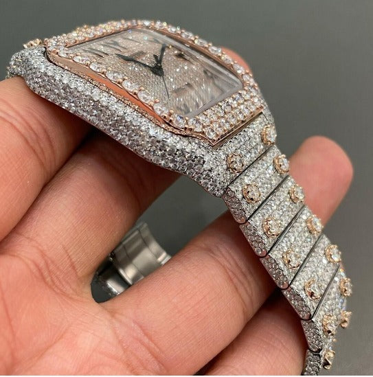 cartier watch moissanite watch vvs d color pass diamond tester