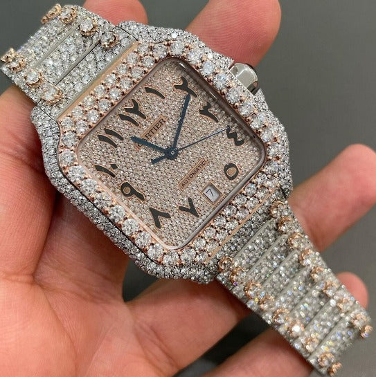 cartier watch moissanite watch vvs d color pass diamond tester