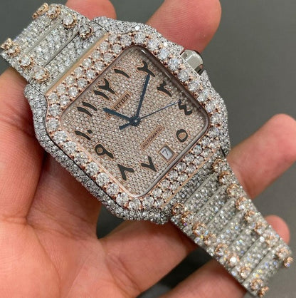 cartier watch moissanite watch vvs d color pass diamond tester