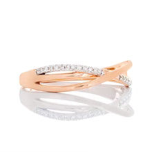 "0.07ctw Moissanite Criss Cross Ring with Accent Stones – VVS D-Color 925 Sterling Silver Delicate Crossover Jewelry for Women"