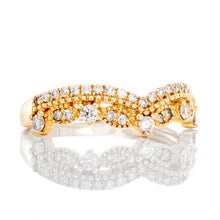 "0.35ctw Fancy Moissanite Chevron Band Ring – VVS D-Color 925 Sterling Silver Elegant Stacking Ring for Women"