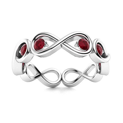 "Natural AAAA Ruby and Moissanite Wedding Ring for Women – Luxurious Diamond-Look Band in 925 Sterling Silver, Yellow Gold, Rose Gold, or White Gold"