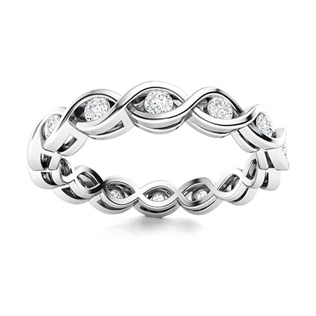 "SI Diamond and Moissanite Wedding Ring for Women – Elegant 925 Sterling Silver or Gold Band with Diamond-Look Brilliance"