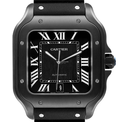 Car Santos de Cartier Large Model Black Dial 40mm Men’s Luxury Watch – Swiss ETA Automatic Movement 1:1 Super Clone Replica