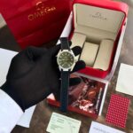 "Omega Seamaster Co-Axial Green Dial 41mm Men’s Watch with Black Fiber Strap – Japanese Automatic Movement 1:1 Super Clone Replica"