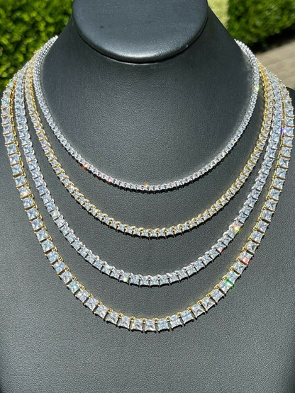 MW Luxury VVS Moissanite 3MM Iced Out Tennis Chain Necklace Hip Hop MW_CB1013