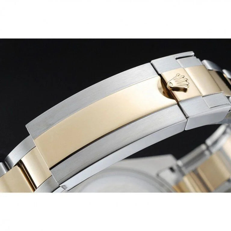 "Ro GMT-Master II 40mm Two-Tone Gold & Stainless Steel Black Dial Men’s Luxury Watch – Swiss ETA Automatic Movement 1:1 Super Clone Replica"