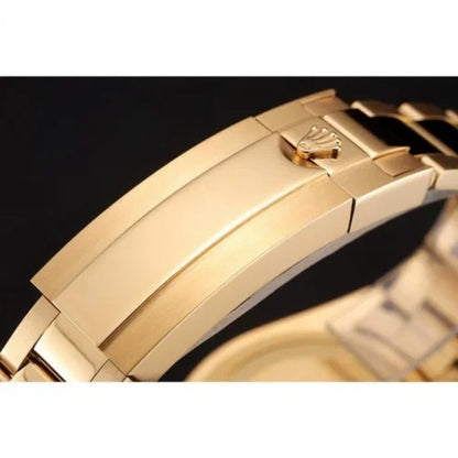 "Ro GMT-Master II 40mm Green Dial 116718 GSO Yellow Gold Luxury Watch – Swiss ETA Automatic 1:1 Super Clone Replica"