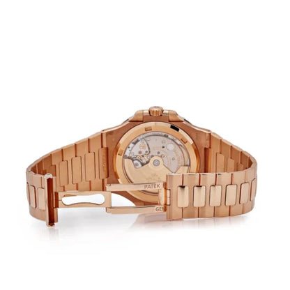 "Pat Philippe Nautilus 5711/1R 40mm Brown Textured Dial PPF Best Edition – Swiss 324CS Automatic Movement 1:1 Super Clone Rose Gold Replica Watch"