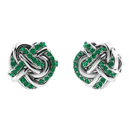 Natural AAAA Emerald and Moissanite Halo Earrings for Women – Radiant Diamond-Look Studs in 925 Sterling Silver, Yellow Gold, Rose Gold, or White Gold