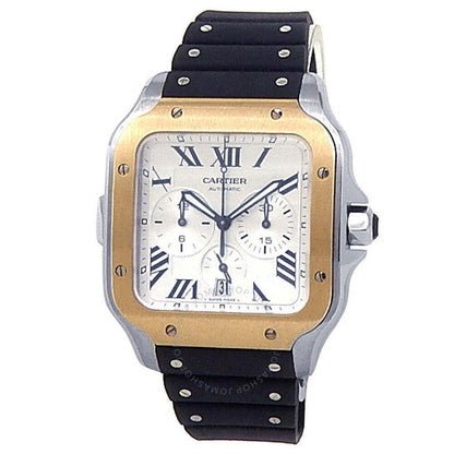 "Car Santos de Cartier 39.8mm WSSA001 GJ Silver Dial Men’s Stainless Steel Luxury Watch – Swiss ETA Automatic Movement 1:1 Super Clone Replica"
