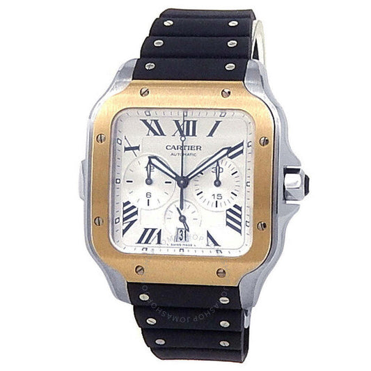 "Car Santos de Cartier 39.8mm WSSA001 GJ Silver Dial Men’s Stainless Steel Luxury Watch – Swiss ETA Automatic Movement 1:1 Super Clone Replica"
