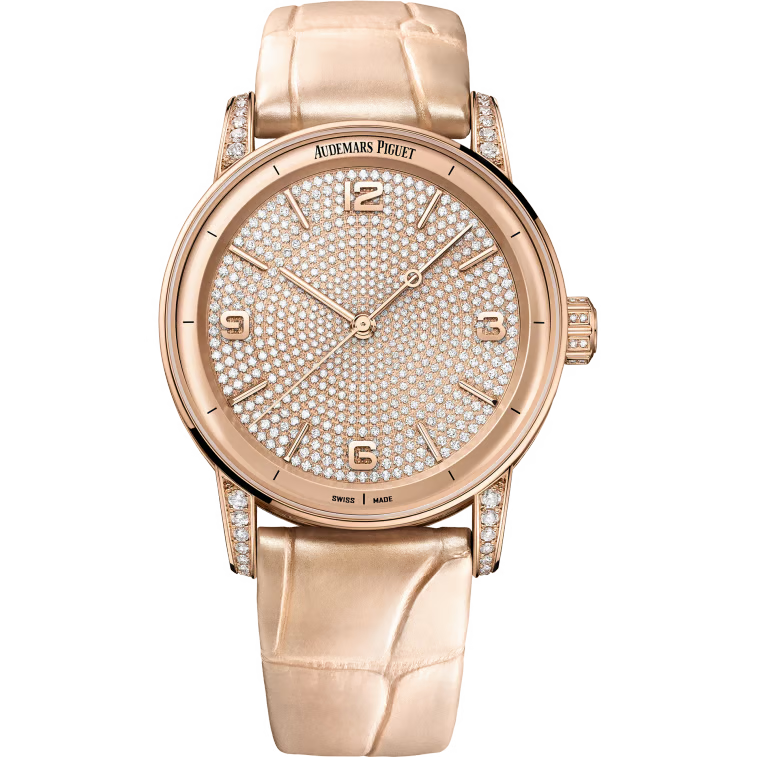 "A P Code 11.59 Selfwinding 41mm 15210OR.ZZ.D208CR.01 Diamond Bezel Brown Dial Luxury Watch – Swiss ETA Automatic 1:1 Super Clone Replica"