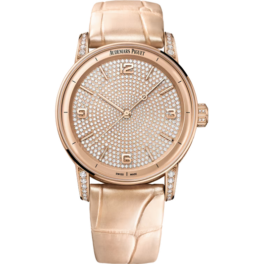 "A P Code 11.59 Selfwinding 41mm 15210OR.ZZ.D208CR.01 Diamond Bezel Brown Dial Luxury Watch – Swiss ETA Automatic 1:1 Super Clone Replica"