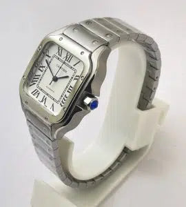 Carti Santos 100 36mm White Dial Women’s Steel Watch – Swiss ETA Automatic Movement 1:1 Super Clone Luxury Replica