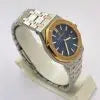 "Aude Piguet  Royal Oak 34mm Blue Dial Dual-Tone Ladies Watch – Swiss ETA Quartz Movement | 1:1 Super Clone Luxury Replica"