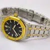 "Aude Piguet Royal Oak 34mm Black Dial Dual-Tone Ladies Watch – Swiss ETA Automatic Movement | 1:1 Super Clone Luxury Replica"